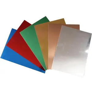 Laminated Silver Gold Color Metallic Cardboard For Gift Wrapping