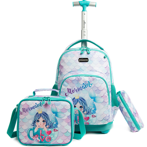Jasminestar - <span class=keywords><strong>Mochila</strong></span> Escolar con Ruedas y Lonchera, Diseño Nuevo, Logotipo Personalizado - Product Image 1