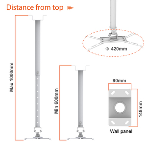Charmount Dễ dàng cài đặt có thể thu vào máy chiếu núi có thể điều chỉnh máy chiếu Bracket Trần núi - Product Image 4
