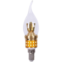 Ampoule LED Effet Bougie E27 2700K Blanc Chaud SMD2835 C6 80Ra Durée de Vie 50000H Lumières Résidentielles Type Maïs Certifiées CE Garantie 2 Ans