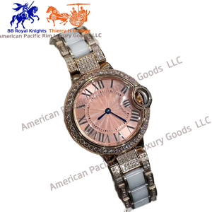 Reloj de Pulsera de Cuarzo Ronda de Lujo Informal para Mujer, Estilo Ejecutivo, Correa de Cuero Italiano y Acero Inoxidable, Resistente al Agua 10 Bar - Product Image 4
