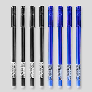 Fabrik preis benutzer definierte Kunststoff schwarz blau Kinder dünne heiß abwisch bare Tinte Gel schreiber mit Radiergummi - Product Image 5