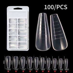 100 Uds. Moldes de Gel de Poligel para Uñas, Puntas Acrílicas de Doble Forma para Construcción Rápida, Herramienta de Salón para Extensión de Manicura UV, Venta al por Mayor - Product Image 3