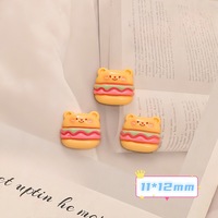 Mini Ours Mignon de Dessin Animé, Accessoires DIY pour Nail Art, Autocollants en Résine Portables, Kit de Barrettes et Bandeaux, Technique de Goutte d'Huile