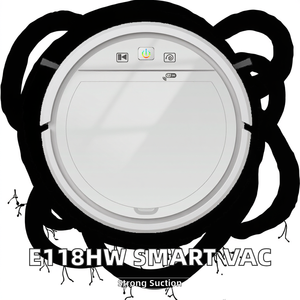 مكنسة كهربائية منزلية ذكية تجارية E118HW روبوت 3 في 1 تنظيف تلقائي جاف/مبلل للمسح يتم التحكم فيه بتطبيق - Product Image 2
