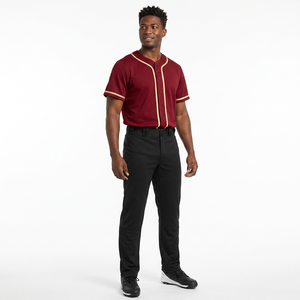 Ensemble d'uniformes de baseball de qualité supérieure fabriqué au Pakistan, design personnalisé, logo, maillot respirant, pantalon, manches courtes, imprimé, unisexe - Product Image 2
