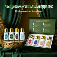 Ensemble de déodorants roll-on sans aluminium ODM, fraîcheur durable et sensation respirante, senteurs inspirées Aqua Woods, Amber Veil, Amber Desire
