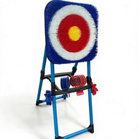 Support de cible de tir à l'arc portable en aluminium pliable personnalisé, avec cible en tissu réutilisable pour l'entraînement, équipement de sport extérieur réglable