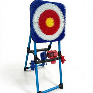 Supporto per Bersaglio da Tiro con l'Arco Pieghevole Portatile in Alluminio Personalizzato, Bersaglio in Tessuto Riutilizzabile per Pratica, Attrezzatura Sportiva da Esterno Regolabile - Product Image 2
