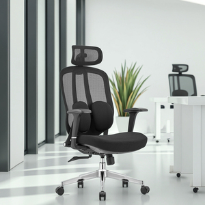 Silla ergonómica de oficina de malla giratoria ejecutiva moderna con soporte lumbar de ajuste automático y garantía de 3 años - Product Image 5