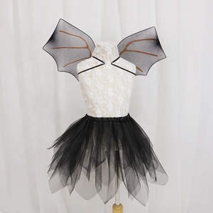 Alas de Mariposa de Navidad y Halloween para Niñas, Disfraz de Hada, Falda Esponjosa, Conjunto de Alas de Murciélago de 2 Piezas, Colorido - Product Image 4