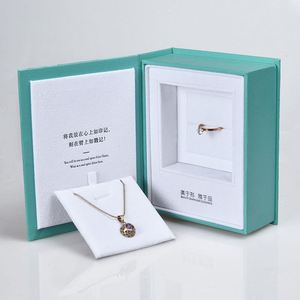 Nuevos Productos, Caja de Joyería de Lujo, Caja de Regalo en Forma de Libro, Empaque de Joyería con Logotipo - Product Image 3