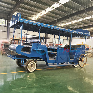 Grande calèche de tourisme bleue personnalisée à chevaux / Calèche de tourisme à chevaux de haute qualité, directement de l'usine - Product Image 5