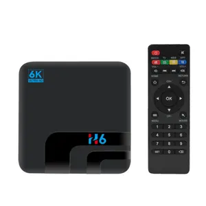 HX01 Android电视盒Android 10 4GB 64GB 32GB 6k 3D视频H.265 Media Player 2.4G 5GHz机顶盒智能电视盒