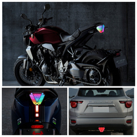 All-in-One 12V 24V Dynamische RGB Dreieckige Rückleuchte IP67 Wasserdicht Einstellbare Hochleistungs-Blinker- und Warnleuchte für
