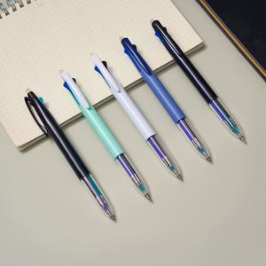 <span class=keywords><strong>Stylo</strong></span> publicitaire sportif avec logo, 5 couleurs, multicolore, écriture 1,0 mm, papeterie japonaise et coréenne en plastique, <span class=keywords><strong>stylo</strong></span> étudiant 5 en 1 - Product Image 1