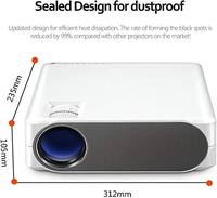 Projecteur LED M19 le plus lumineux 1080P Full HD, Android, WIFI, projecteur 3D pour les entreprises et le divertissement