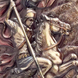 Custom <strong>Classical</strong> Complex <strong>Pattern</strong> Metal Texture Three-Dimensional Oil Painting Printing Tabletop Handicraft <strong>Decoration</strong> - Product Image 4