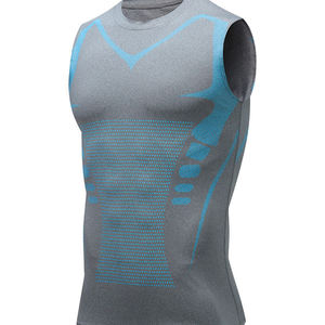 Débardeur de compression pour homme, basketball, entraînement athlétique, couche de base, séchage rapide, extensible, épaules larges, respirant - Product Image 5