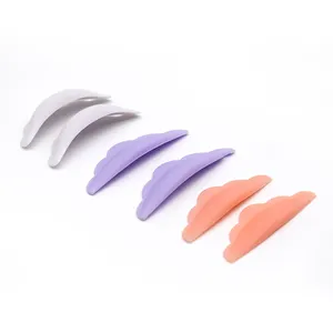 En kaliteli renkli yumuşak silikon kirpik kaldırma perma çubuk kaldırma kirpik pedleri kirpik kıvırmak araçları S/M/L