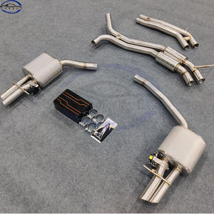 Tubo de escape de coche de rendimiento FUDKLi, ajuste de sonido activo, silenciador agotado, sistema de escape Catback Valvetronic para <span class=keywords><strong>Audi</strong></span> <span class=keywords><strong>A6</strong></span> A7 <span class=keywords><strong>C7</strong></span> - Product Image 5