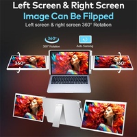 Extenseur d'écran portable triple pour ordinateur portable 16 pouces |   3 moniteurs avec panneau IPS, USB Type-C, Plug and Play pour ordinateurs Windows et MacOS