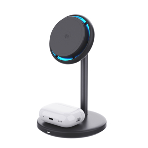 Station de recharge sans fil 2-en-1, certifiée Qi2.2 25W, avec refroidissement actif <span class=keywords><strong>TEC</strong></span>, pour iPhone 17/16/15/14/13/12/AirPods - Product Image 2