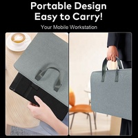 Monitor Portabel Dual 14 Inch IPS USB C HDMI untuk Laptop, Desain Paten, Bersertifikasi CE FCC, untuk Distribusi Grosir