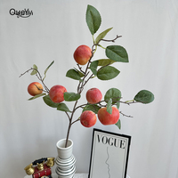 Kunstmatige appelboomtak realistische rode appels nep fruit steel schuim fruit vaas decoratie voor restaurant hotel café QYYN-1028