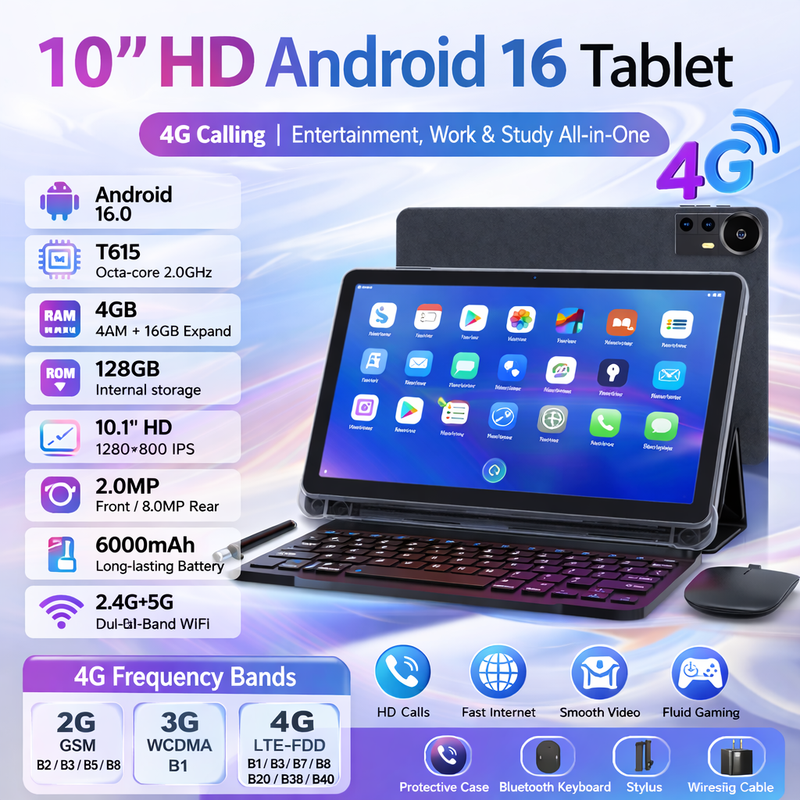 10 1 Inch Tablette Android 15
