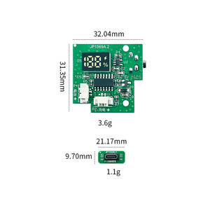 Carte de contrôle de rasoir électrique Jabil Technology JP1569A.2 avec affichage numérique et module PCBA de charge USB - Product Image 3