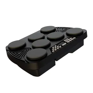 2022 nova miniatura profissional do tambor da alimentação por adaptador ac ou bateria portátil de tambor eletrônico conjunto de velocidade-sensível kit de tambor