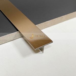 Profil décoratif de haute qualité en forme de T, en acier inoxydable de qualité 304, pour carrelage, murs d'appartement, durable, imperméable, facile à poser - Product Image 3
