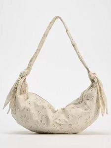 Sac fourre-tout en toile grande capacité tendance pour femme, couleur unie simple, à porter à l'épaule ou en bandoulière, idéal pour le travail et les trajets quotidiens au printemps, avec broderie. - Product Image 2