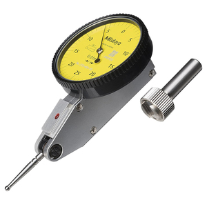 Mitutoyo 513-414-10E 513-424-10E Indicadores de prueba de dial con graduación de 0.01mm, rango de 0.5mm y lectura de dial de 0-25-0 - Product Image 1
