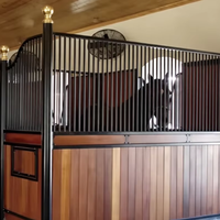 Box de Luxe Européen pour Chevaux avec Toit – Abri Portable Sûr pour Centre Équestre et Ferme