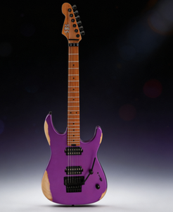 Guitarra eléctrica con mástil de arce tostado, cuerpo de aliso macizo, trémolo Floyd Rose con bloqueo y 22 trastes jumbo de níquel plateado - Product Image 6