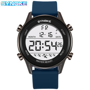 SYNOKE <span class=keywords><strong>Montre</strong></span> facile à lire avec de grands <span class=keywords><strong>chiffres</strong></span> Montres numériques pour hommes 50M résistant à l'eau LED Montres électroniques ultra-minces Reloj Hombre - Product Image 4