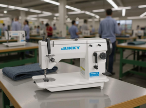 Machine à coudre zigzag industrielle multifonctionnelle semi-automatique haute vitesse JUKKY 20U53 à <span class=keywords><strong>double</strong></span> aiguille pour usine de fabrication - Product Image 2