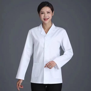 Chef Uniforms Long Sleeve Cotton Reversed Collar For Canteens And Cafeterias Work Wear Autumn Winter Style - Product Image 2