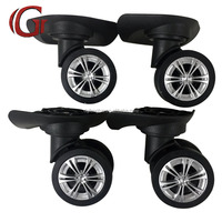 Nouvelles roues de valise silencieuses à 360 degrés, tendance vintage, ensemble de 4 pièces pour accessoires de bagages rigides, modèle 2025