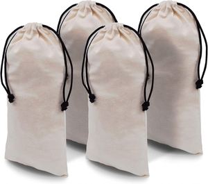 Bolsas de Algodón Portátiles con Logotipo Personalizado, Bolsa de Franela, Bolsa con Cordón para Joyería, Almacenamiento de Viaje, Etiqueta Personalizada para Zapatos y Ropa - Product Image 1
