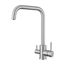 Robinet de cuisine transfrontalier trois-en-un pour le commerce extérieur, purification d'eau, rotation universelle, eau froide et chaude, pour évier de lavage de légumes