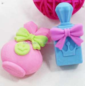 Funny Design Girls Toy 3D Lipstick Perfume Rubber Pencil <b>Eraser</b> - Product Image 3