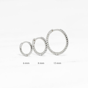 Boucles d'oreilles créoles en argent sterling S925, créatives, simples et personnalisées, très populaires en Europe et en Amérique - Product Image 6