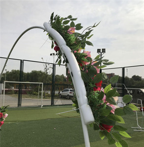 <span class=keywords><strong>Arche</strong></span> de fleurs en fer à tube unique Supports de ballons en métal déco de <span class=keywords><strong>mariage</strong></span> de luxe Décoration de fond Accessoires de disposition pour portes - Product Image 3