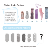 Calcetines Deportivos de Alta Calidad Glacier 2026, Calcetines de Yoga Antideslizantes, Calcetines de Yoga y Pilates con Logotipo Personalizado