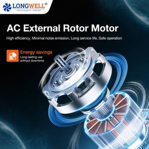 Longwell personnalisé Super silencieux EC Ventilation <span class=keywords><strong>ventilateur</strong></span> axial 4-8 pouces <span class=keywords><strong>extracteur</strong></span> <span class=keywords><strong>d</strong></span>'<span class=keywords><strong>air</strong></span> pour usine de fabrication échappement Super silencieux - Product Image 5