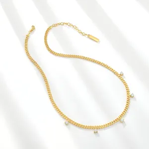 gold filled jewelry making supplies plain 18k gold plated necklace figaro cuban link chain