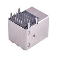 Connecteur USB Type-C double port 16 broches femelle 5.0A